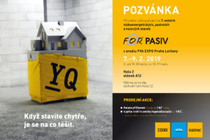 Ytong zve zájemce o úsporné bydlení na veletrh For Pasiv 2019 a nabízí mimořádnou prodejní akci