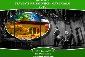 Pozvánka na konferenci Stavby z přírodních materiálů 2019