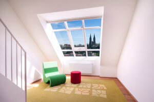 Střešní okna Solara Historik a Klasik. Prosvětlení střešních bytů v památkové zóně