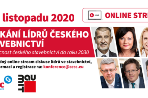 Setkání lídrů českého stavebnictví - online stream