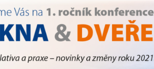 1. ročník konference ČKLOP - OKNA & DVEŘE 2021