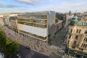 Rekonstrukce OD Máj v Praze na Národní třídě začne v červnu