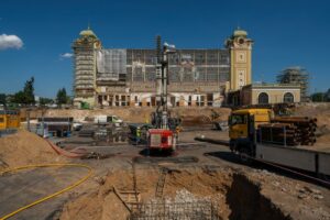 Rekonstrukce Průmyslového paláce má za sebou první půlrok