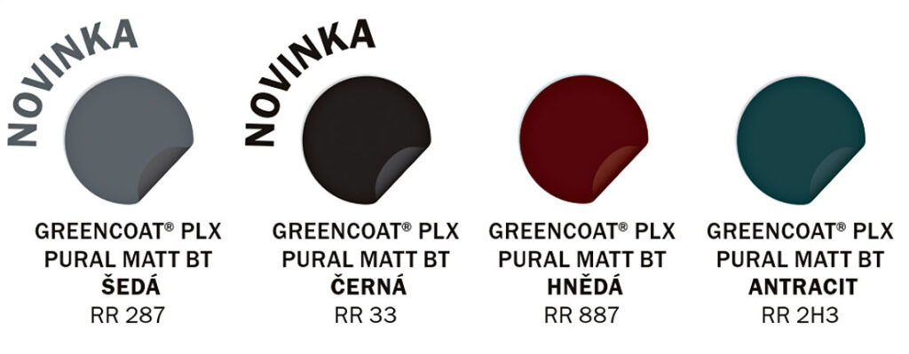 Rozšířená barevná paleta pro ocelový materiál GreenCoat®