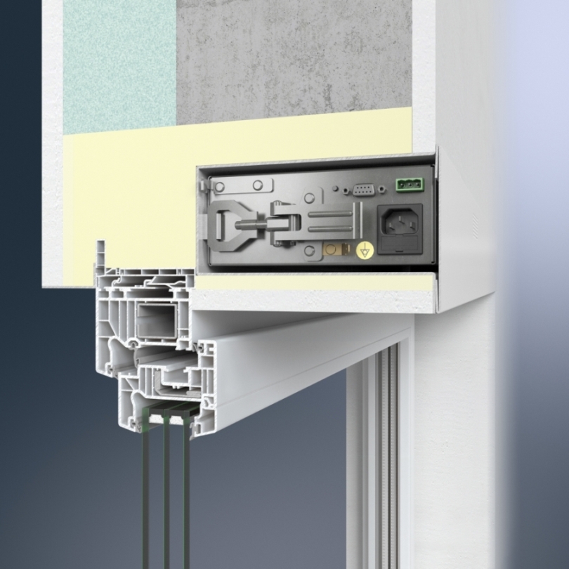Ventilační jednotka Thermo LE s Schüco VentoTherm, instalace pod omítku