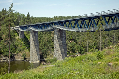 Rekonstrukce mostu přes přehradu Hracholusky