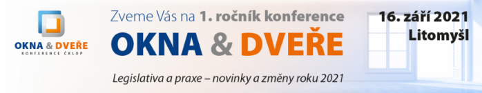 1. ročník konference ČKLOP - OKNA &amp; DVEŘE 2021