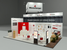 Vizualizace expozice Wienerberger - FOR ARCH 2021